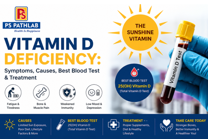Vitamin D Deficiency: Symptoms, Causes & Best Blood Test | PS Path Lab